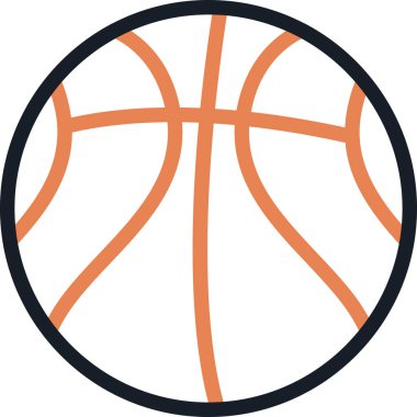 Basketbol topu vektör simgesi
