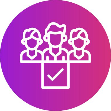 grup insanları ikon vektör illüstrasyonu