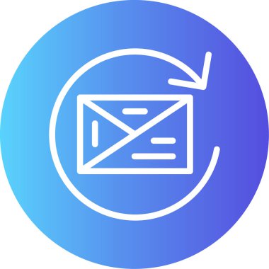 E- posta vektör simgesi modern basit vektör illüstrasyonu