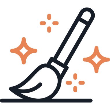 Süpürge ikonu. Web tasarımı