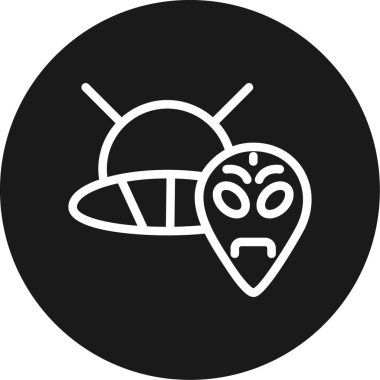 Arının vektör illüstrasyonu