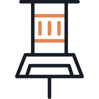 Yemek. Web simgesi basit illüstrasyon