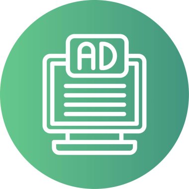 Vektör reklam simgesi illüstrasyonu