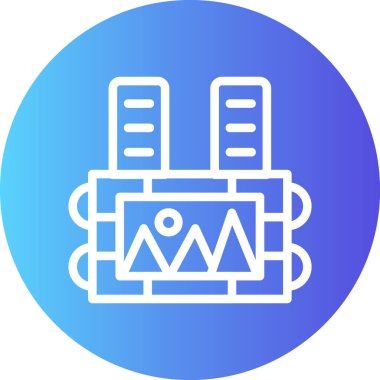 Modern b 'nin vektör illüstrasyonu eksik simgesi