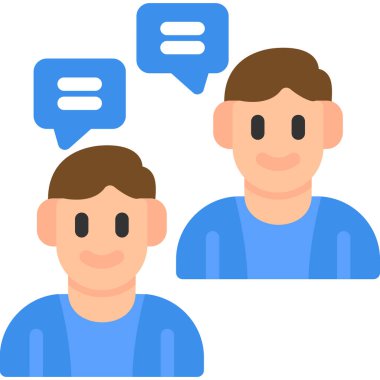 Sohbet simgesi vektör illüstrasyonu