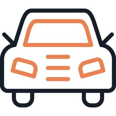 - Araba. Web simgesi basit illüstrasyon