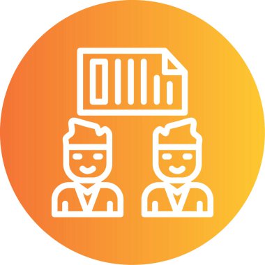 iş simgesi vektör illüstrasyonu