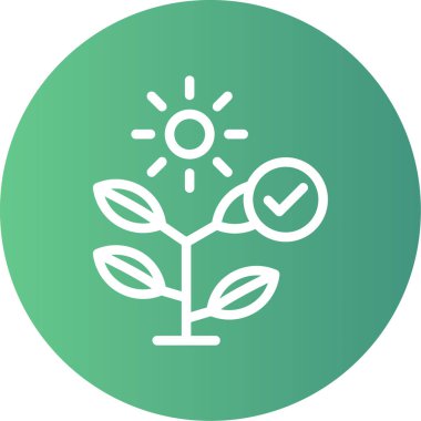 Çevre koruma simgesi ana hat biçiminde