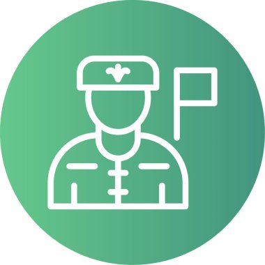 Hemşire ve simgenin vektör çizimi