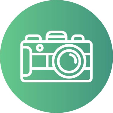 kamera simgesi vektör illüstrasyonu