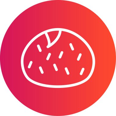 Karpuz. Web simgesi basit illüstrasyon