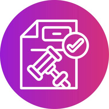 belge simgesi vektör illüstrasyonu