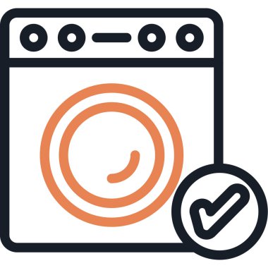 Simge, vektör illüstrasyonunu kontrol et