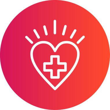 vektör illüstrasyonu, kalp simgesi