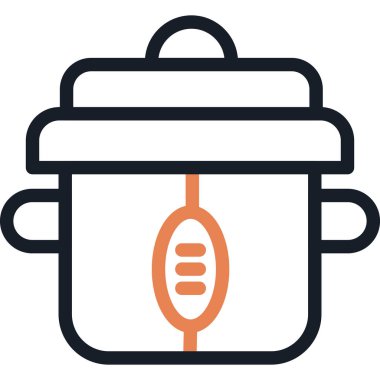 yiyecek düz vektör simgesi