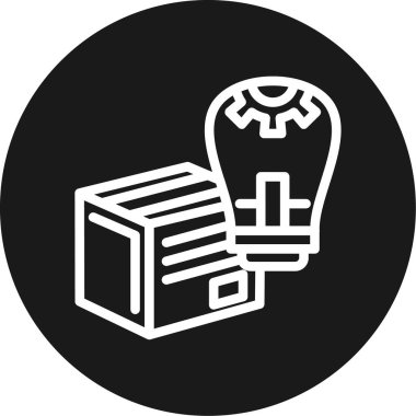 kutu simgesi, vektör illüstrasyonu