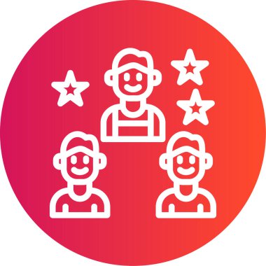 İnsan simgesinin vektör illüstrasyonu