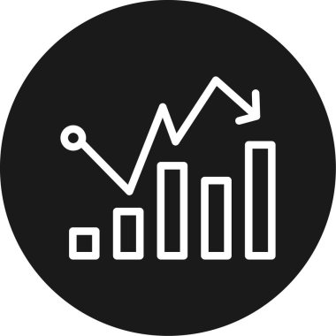 grafik simgesinin vektör illüstrasyonu