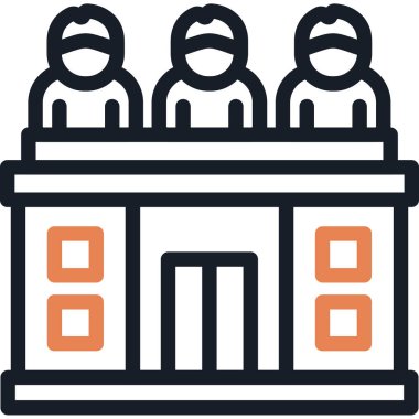 Bina. Web simgesi basit tasarım