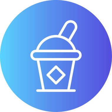 krem simge vektör çizim