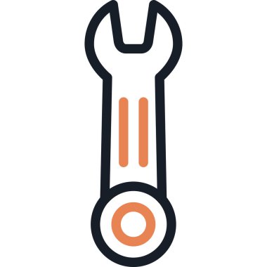 Tornavida. Web simgesi basit illüstrasyon