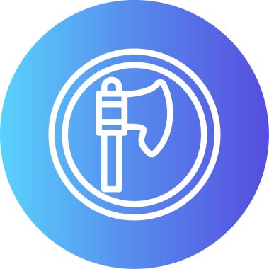 Bir kürek simgesinin vektör çizimi