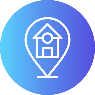 konum simgesi vektör illüstrasyonu