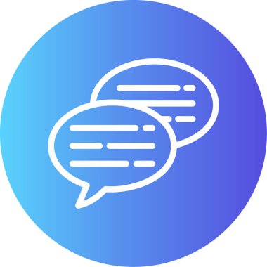 Konuşma balonu. Basit resimleme