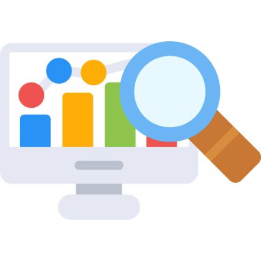 Ara. Web simgesi basit illüstrasyon