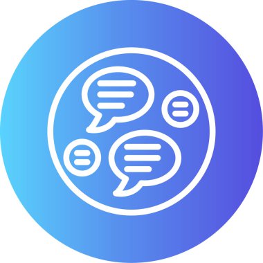 Vektör sohbet simgesi illüstrasyonu