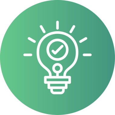 Bir ampulün vektör illüstrasyonu