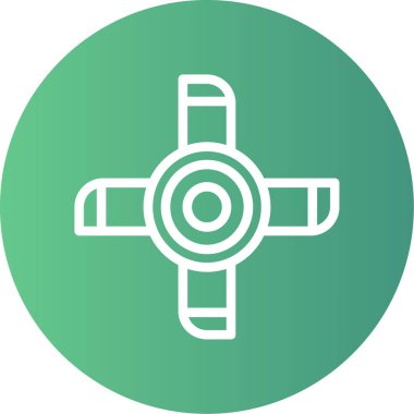 Vektör pusula simgesi simgesi