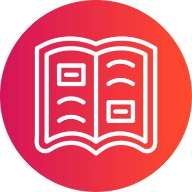 Kitaplar. Web simgesi basit illüstrasyon