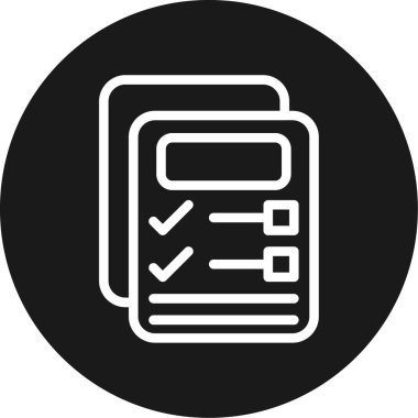 Kontrol simgesinin vektör illüstrasyonu