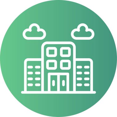 Benzersiz yapı vektör çizgisi simgesi