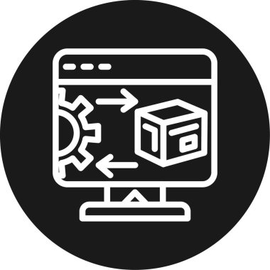 Web tasarım ikonu vektör illüstrasyonu