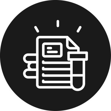 Belge modern simgesinin vektör illüstrasyonu