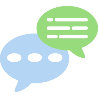 Sohbet kabarcıklar vektör simgesi