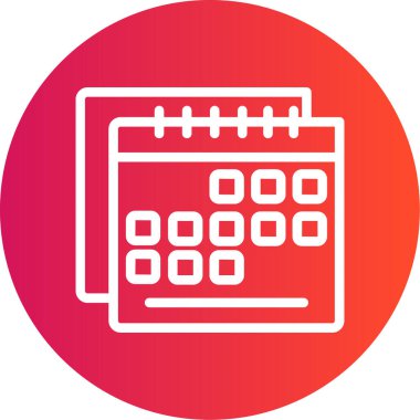 takvim tarihi simgesi vektör illüstrasyon