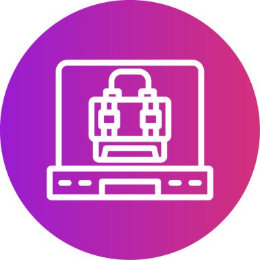 Tren simgesinin modern vektör illüstrasyonu