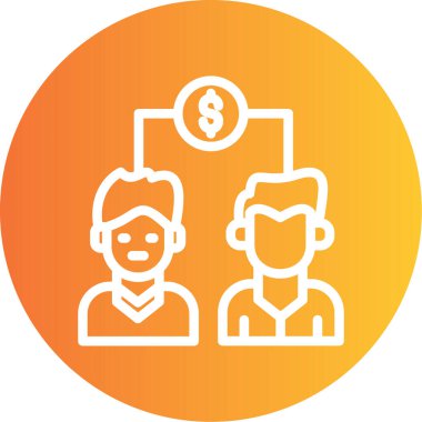 İnsan simgesinin vektör illüstrasyonu