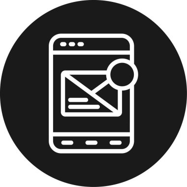 ileti vektörü düz simgesi