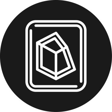 Tek bir simgenin vektör illüstrasyonu