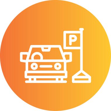 park simgesi, illüstrasyon tasarımı