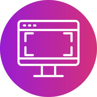 Lcd Simge vektör çizimi