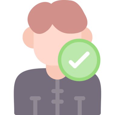 avatar düz vektör simgesi