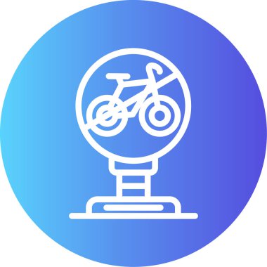 Bisiklet simgesi, vektör illüstrasyonu