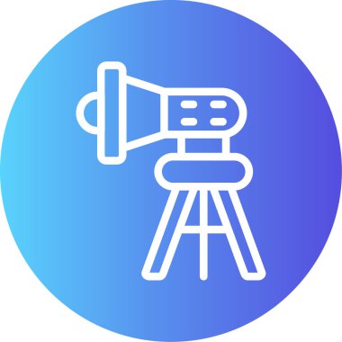 Konuşmacı. Web simgesi basit illüstrasyon