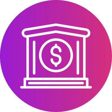 Dolar simgesi vektör illüstrasyonu