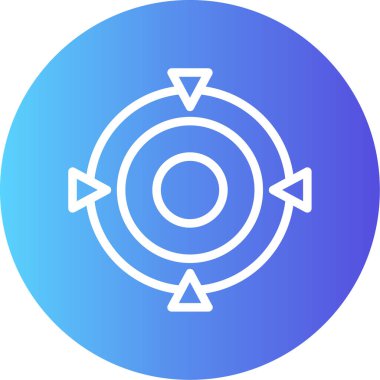 Hedefin vektör illüstrasyonu